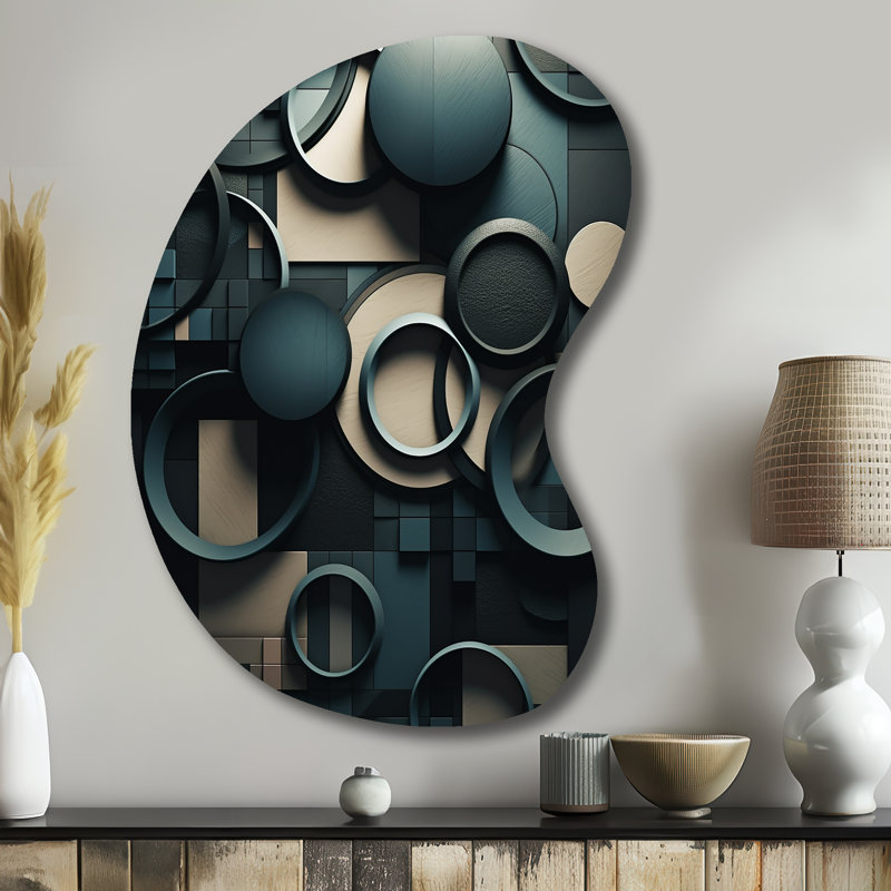 «Cifaldi - Cubism Unique Shape Art», reproduction d'art asymétrique moderne, H 39 po x l 28 po