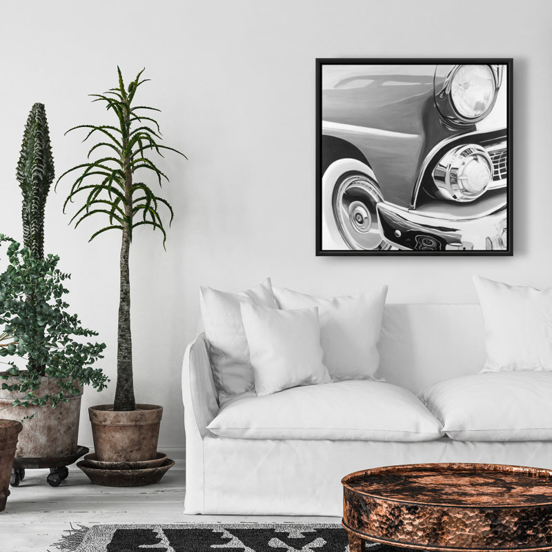 Beautiful Old Car Print On Canvas