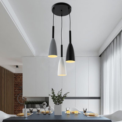 Luminaire suspendu réglable 3 lumières Letisha E26 110V