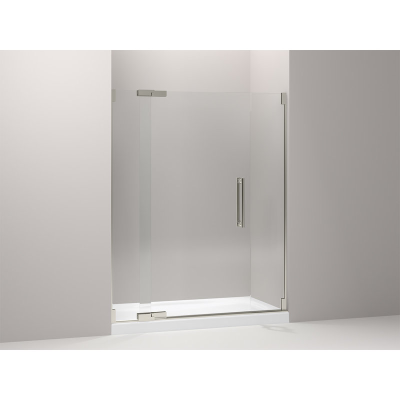 Purist 59.75" x 72.25" Pivot Shower Door, Nickel brossé