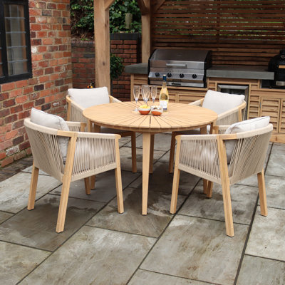 Roma 4 seater dining set 