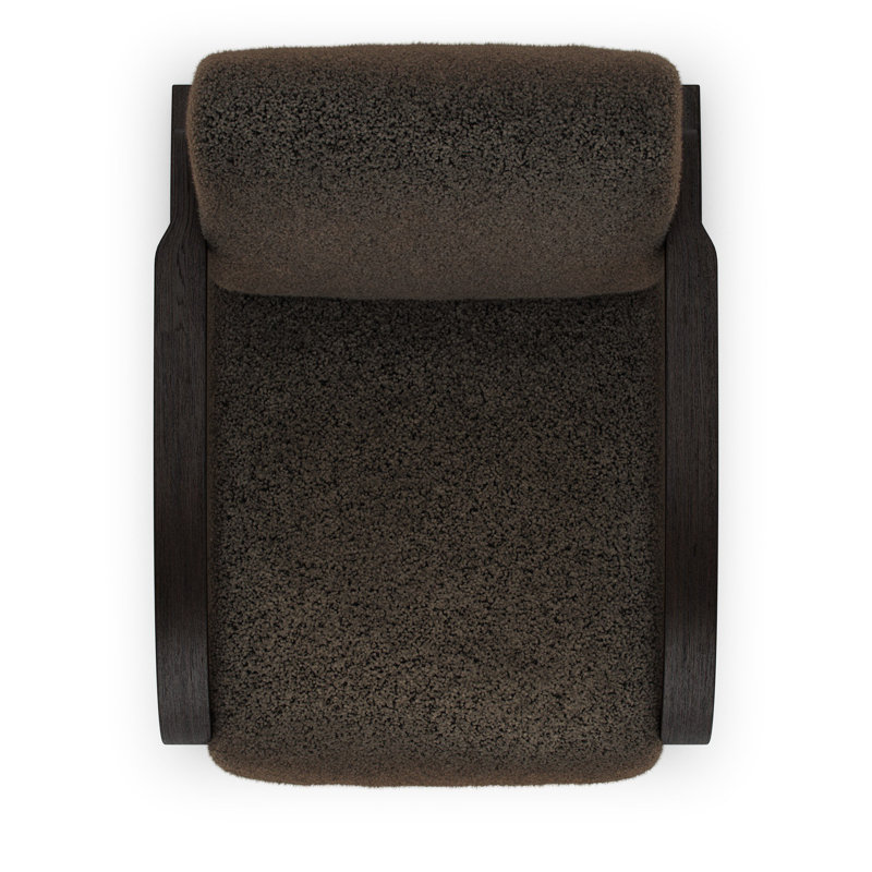BURKE Armchair, Cocoa Shearling