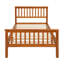 Lit plateforme en bois avec tête de lit et pied de lit-1461815333