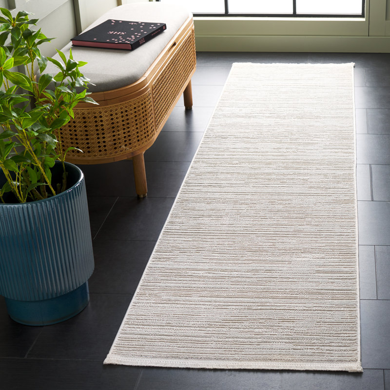Rosalba Performance Solid Color Rug, Runner 2'2" x 8'