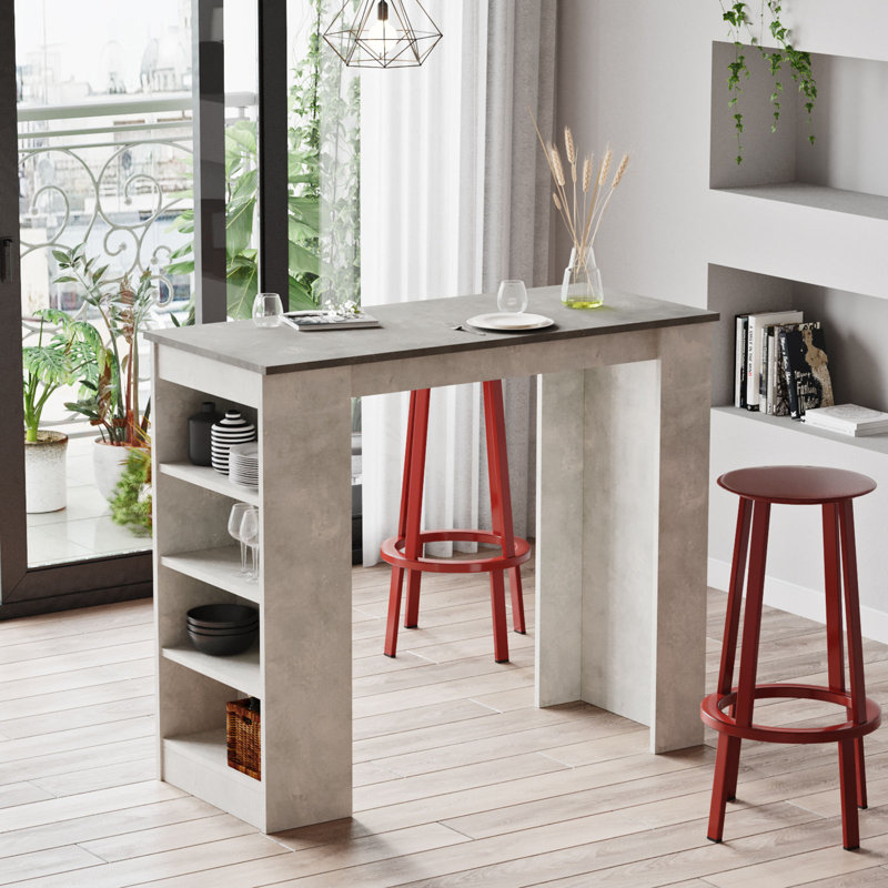 Bar Table, Gris, Gris clair