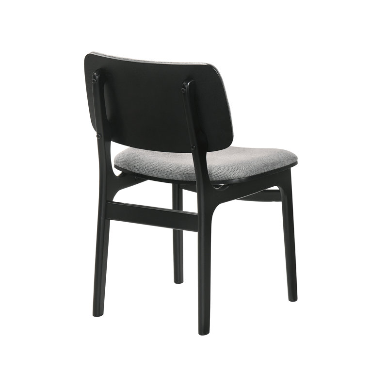 Chaise d'appoint Windsor, Noir/gris