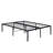 Heavy Duty Full Size Black Bed Frame Made Of Metal, Simple Assembly, Silent Use, 1000 - Pound Capacity, Reinforced Support For Mattress, Under Space Organization, Applicable Rooms, Leg Connection-1777941705