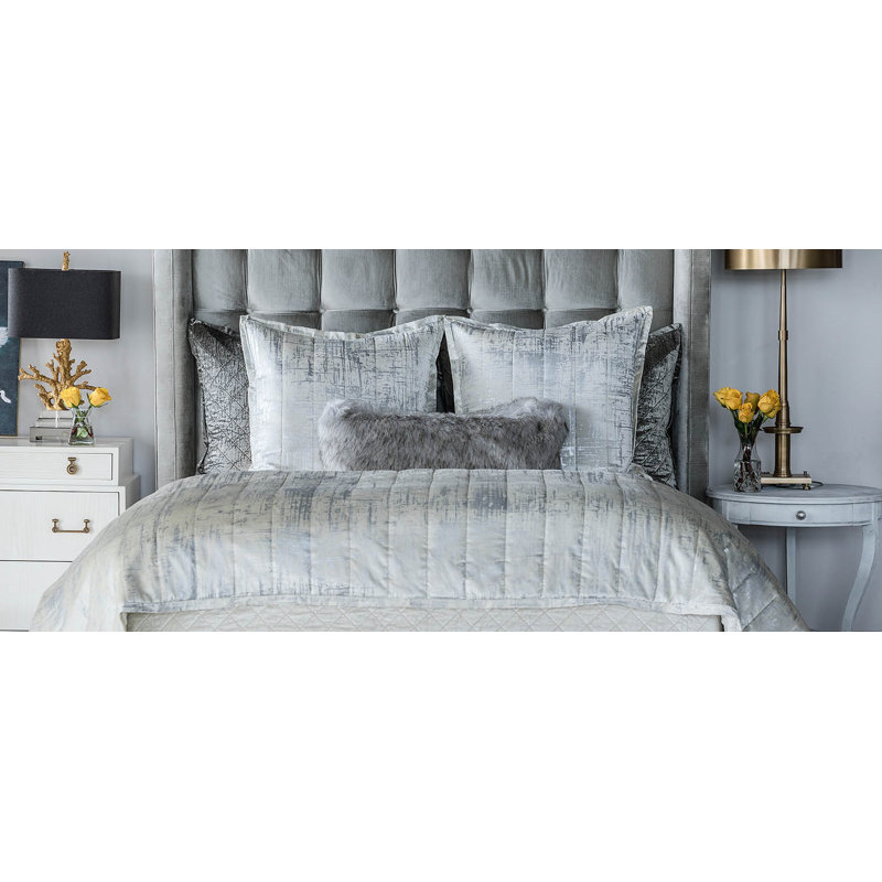 Moderne Quilted Blanket, Ivory