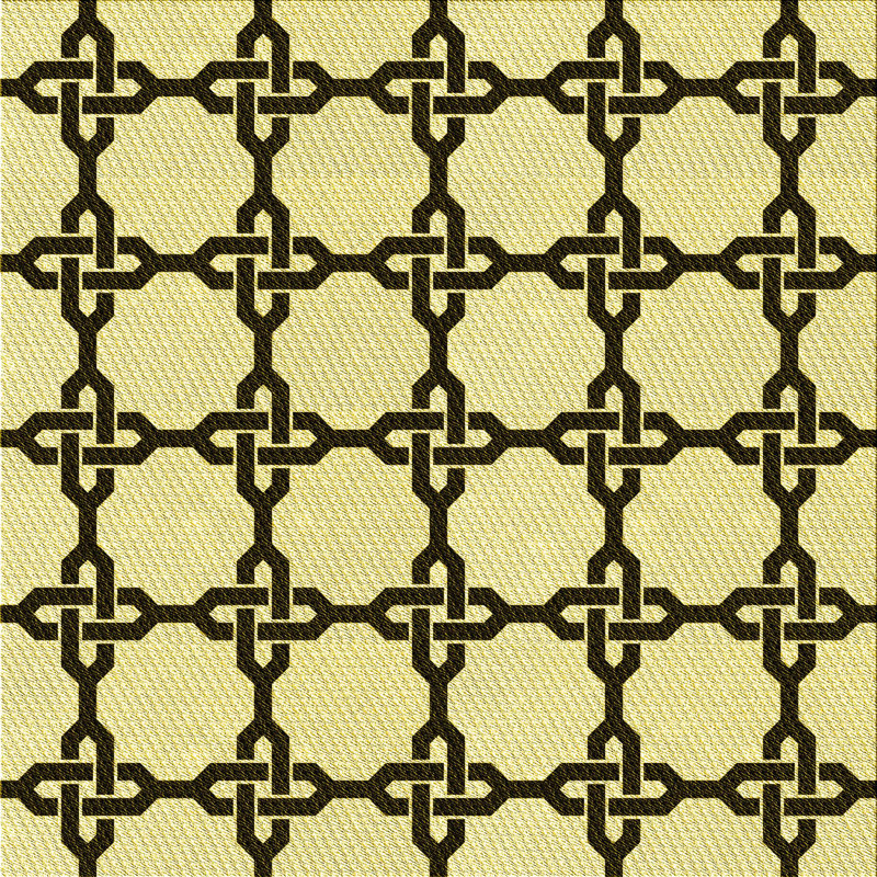 Abstract Indoor Rug, Square 8'