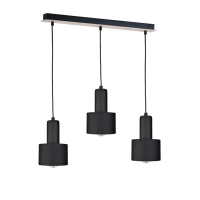 3 - Light Black Kitchen Island Pendant