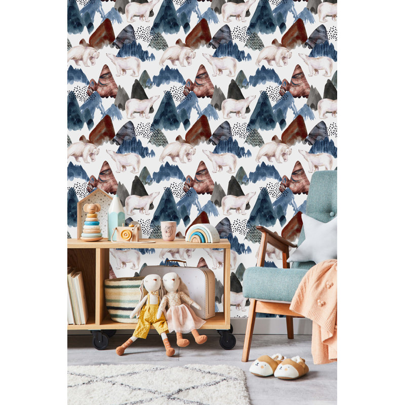 Panneau de papier peint, L 18,75 po x l 25 po, Vinyle
