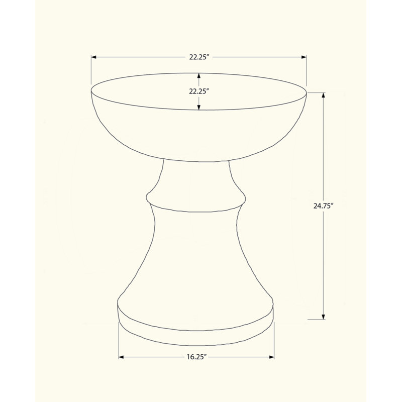 Table d'appoint, H 25 po, intérieur ou extérieur, table d'appoint, bout, chambre à coucher, salon, table de chevet, ronde