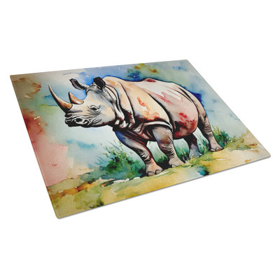 Rhinoceros Glass Cutting Board Large