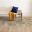 Tapis oriental jaune / bleu-61240460