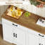 Buffet 47,24 "avec 2 tiroirs et 4 portes, buffet et armoire avec 2 tablettes réglables, café, bar à vin pour la cuisine, le salon, blanc