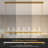7-Light 59" Dimmable kitchen Island Linear Chandelier (Bulbs Included)-906287456