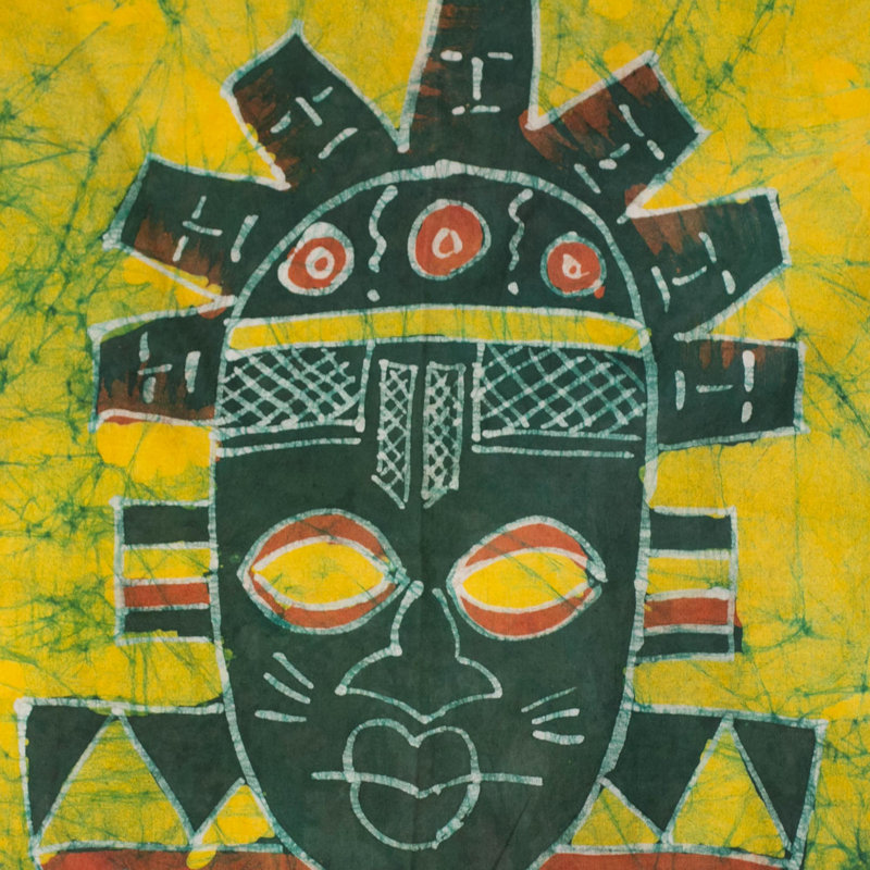 Suspension murale à masque festac batik