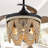 Dayzhane 42 Inch Farmhouse Boho Retractable Ceiling Fan with Light, 6-Speed Wood Beaded Ceiling Fan with Remote Control-1650624917