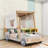 Jainy Wood Bed with Shelf and LED-1088575306