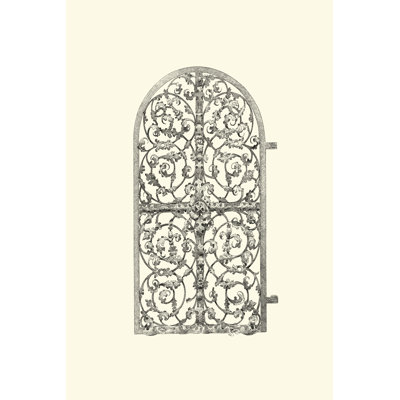 Wrought Iron Gate VII - Wrapped Canvas Print
