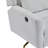 Power Recliner Chair Swivel,Upholstered 360° Swivel Recliner With Gold 5 Star Base-Light Grey-1330540020