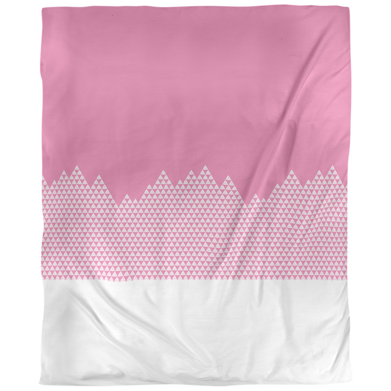 Tissu mountain, Rose, L 54 po x l 36 po, Coton peigné pima
