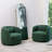 Sydney 34" Wide Boucle Polyester Upholstered Swivel Armchair-79620932