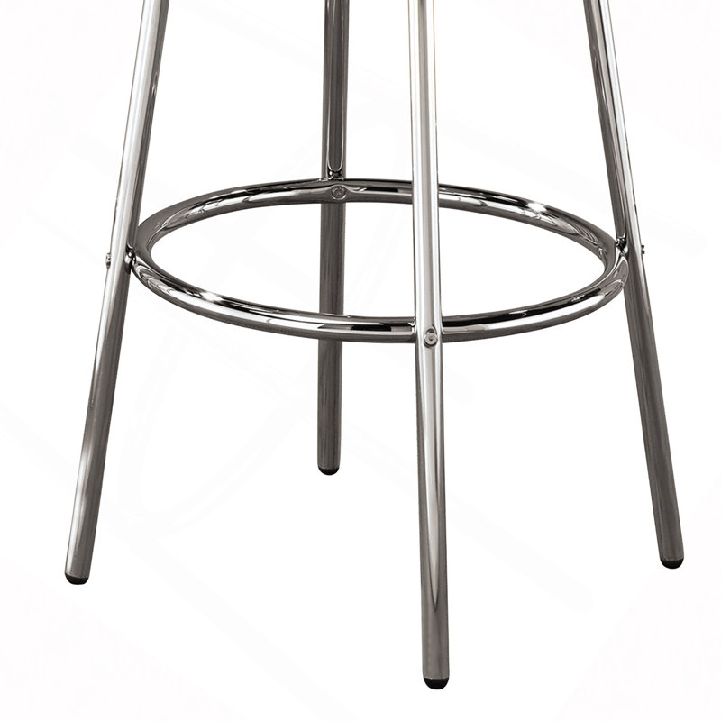 Table de bar ronde chromée