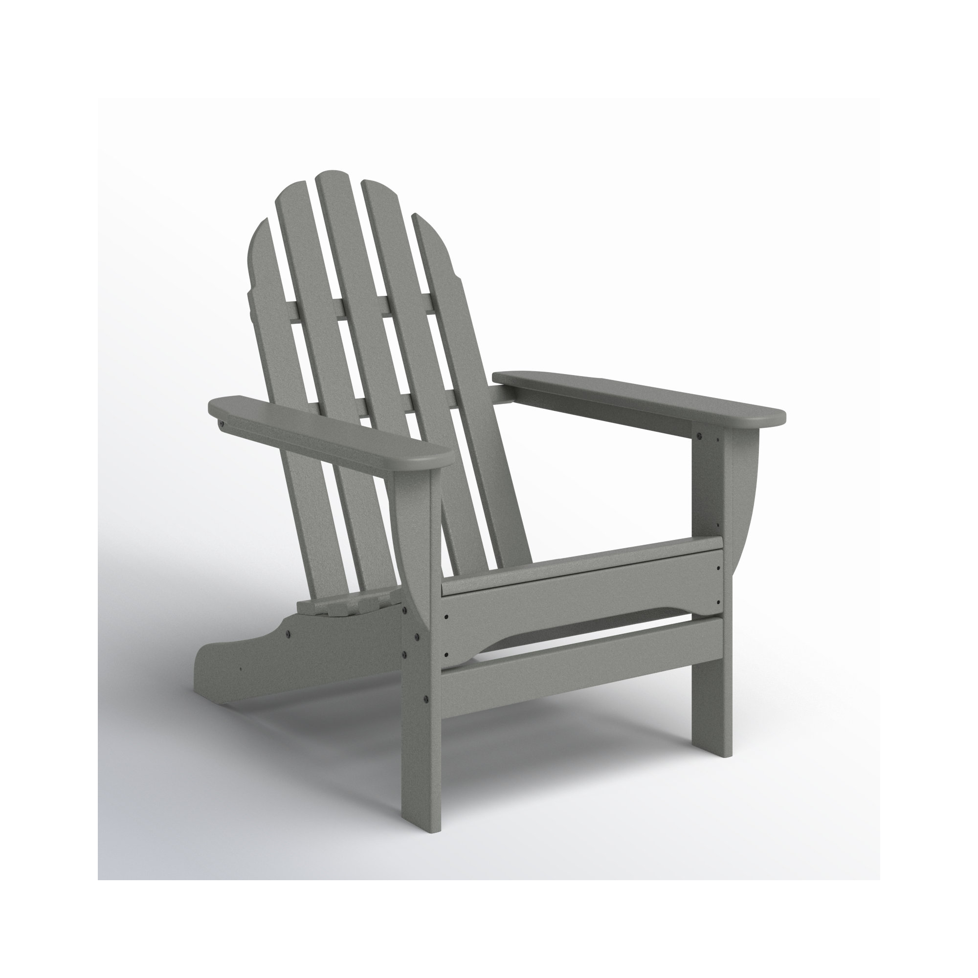 POLYWOOD Classic Adirondack Chair, Slate Gray