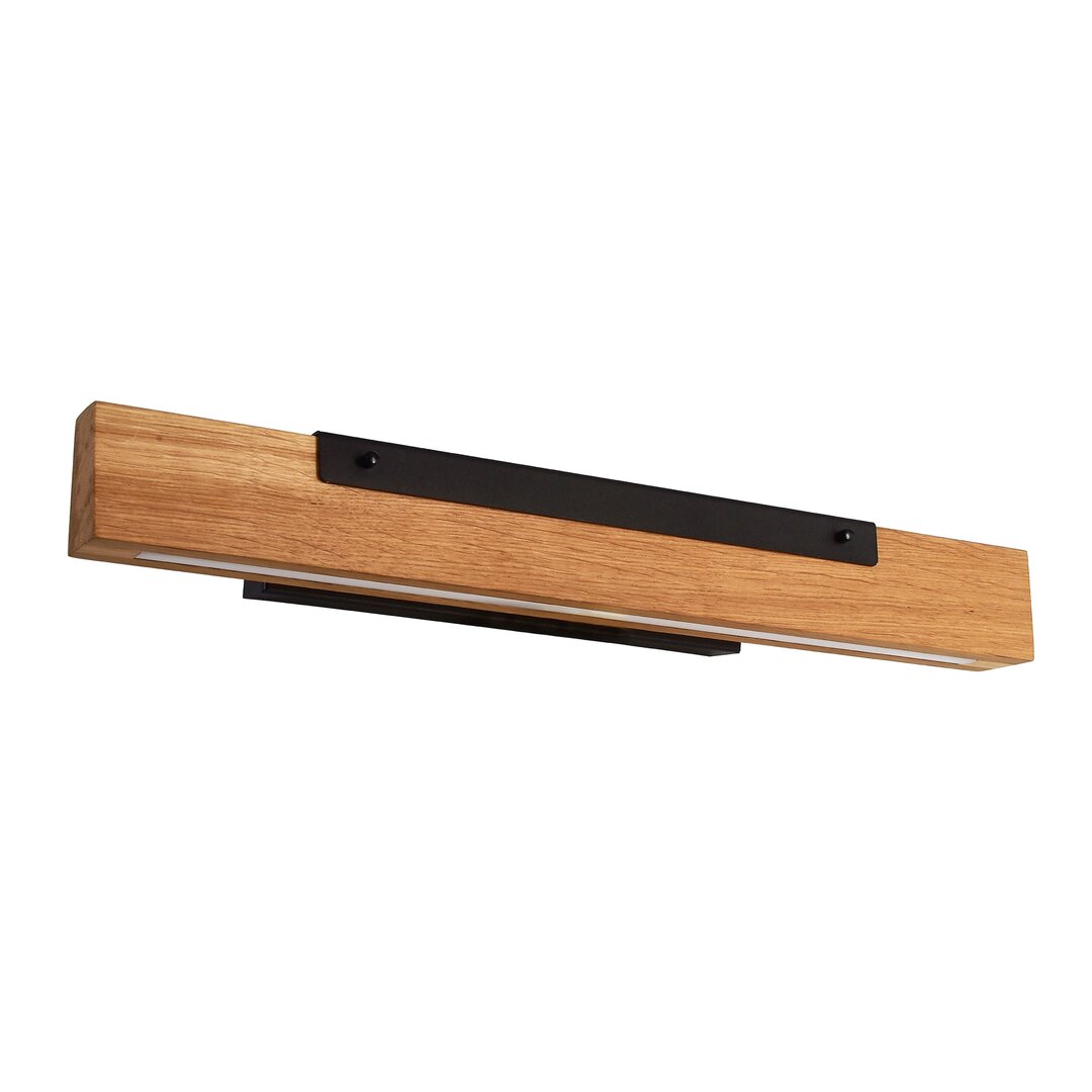 LED-Wandleuchte mit Arm 1-flammig Madera aus Massivholz