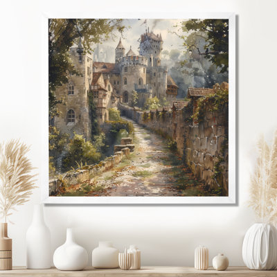 Beige Brown Medieval Stronghold Fortress I - Fortresses Wall Decor