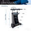 Chariot pour ordinateur portable à hauteur ajustable avec rangement Sit-To-Stand, graphite