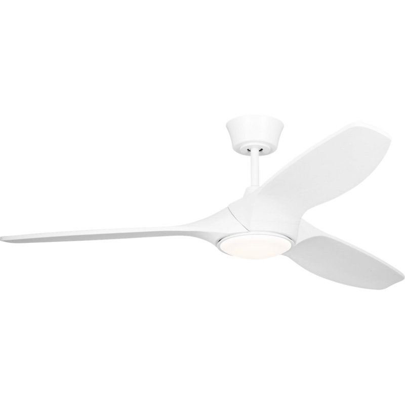 Selen Smart LED Ceiling Fan, 52" Wide, Matte White, Matte White