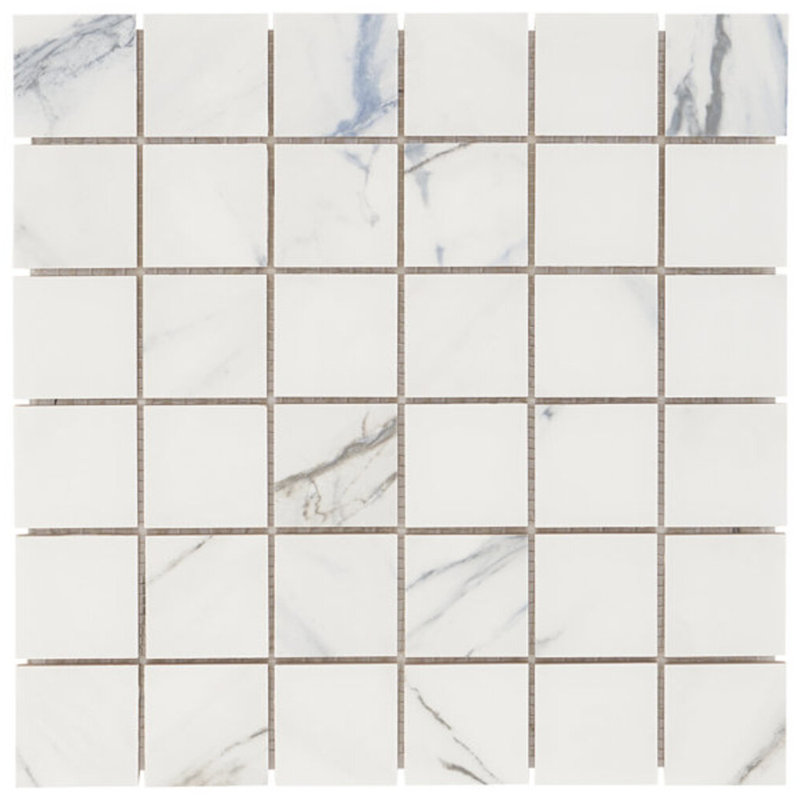 Calacatta Azur 2X2 Matte Porcelain Mosaic