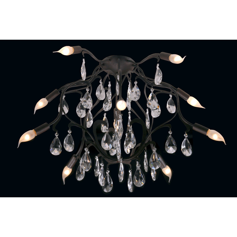 Baroque Ceiling Light, 10-Lights, Antique
