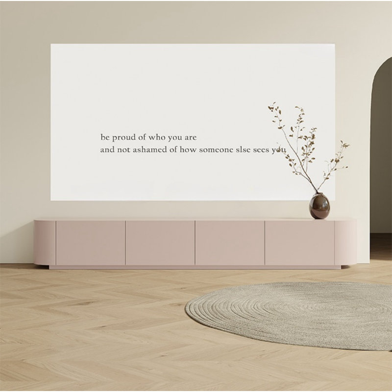 Crédence de rangement simple l 94,5 po Simple Creative, Rose