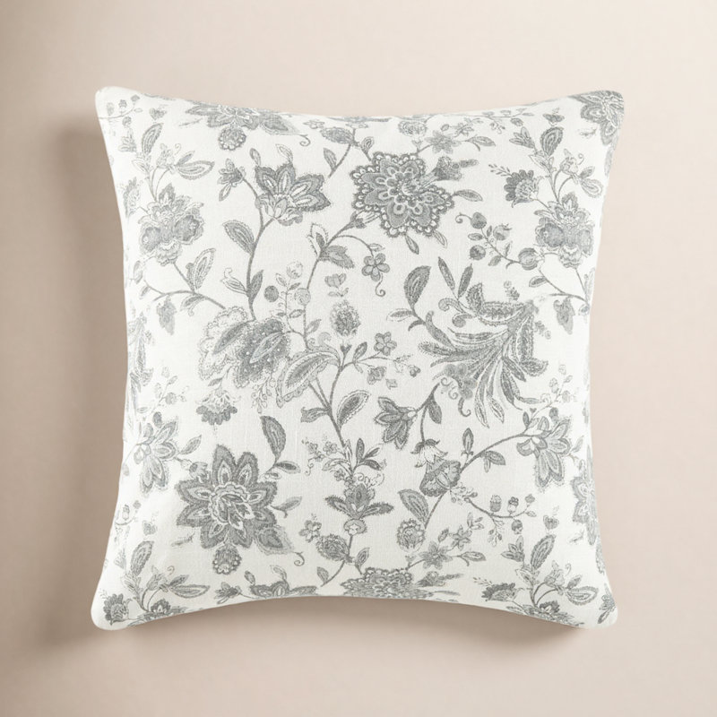Coussin en coton Rodanthe, Gris