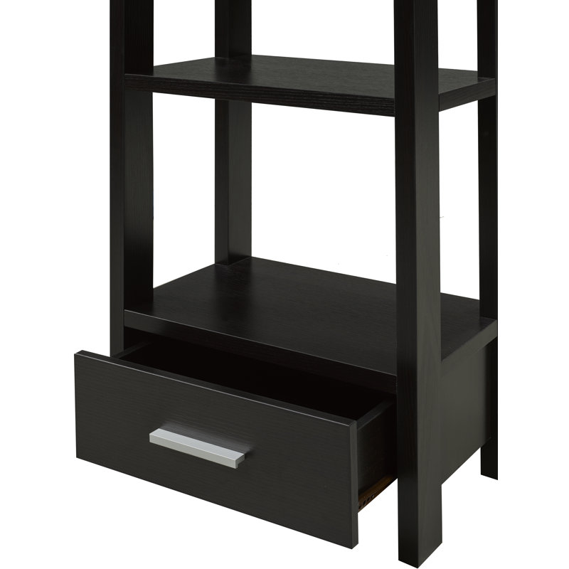 Étagère à livres H 63,25 "x l 17,25", Noir
