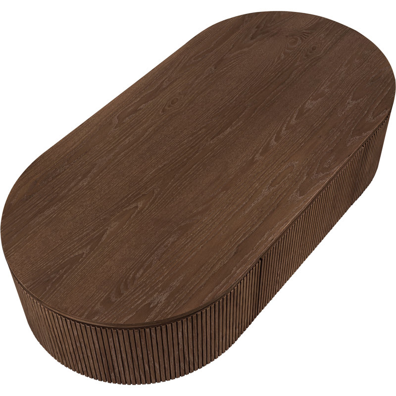 Table basse Gholson, H 15 po x L 64 po x l 32 po, Brun