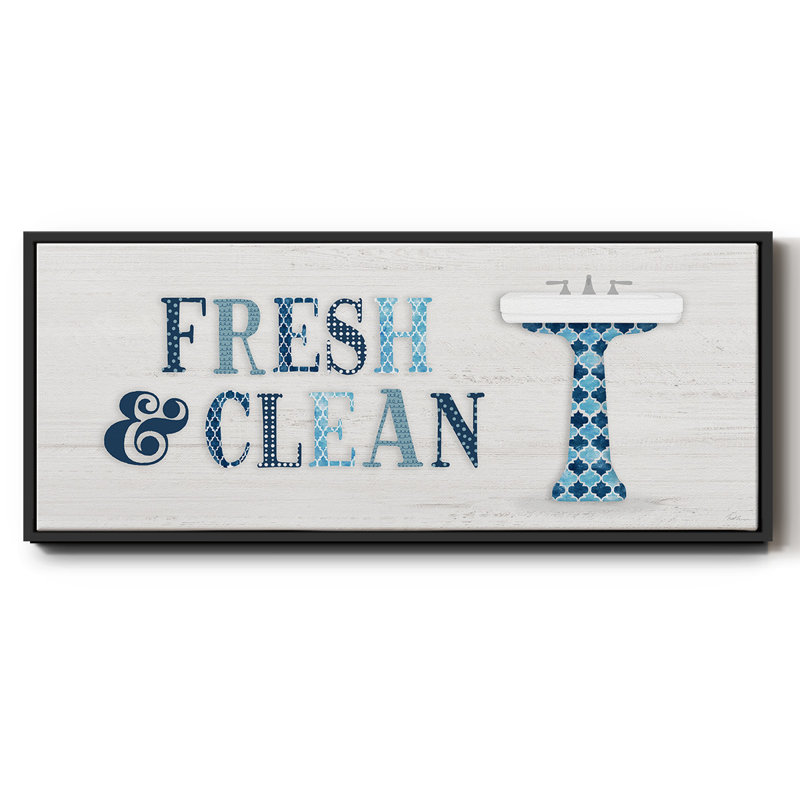 Fresh and Clean - toile encadrée, H 24 po x l 60 po