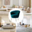 Fauteuil demi-tonneau en velours 30 po Hendrix-2112625217