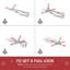 Sapin de Noël artificiel Douglas 6 pi avec branches réalistes, 250 lumières DEL blanc chaud et 1000 pointes