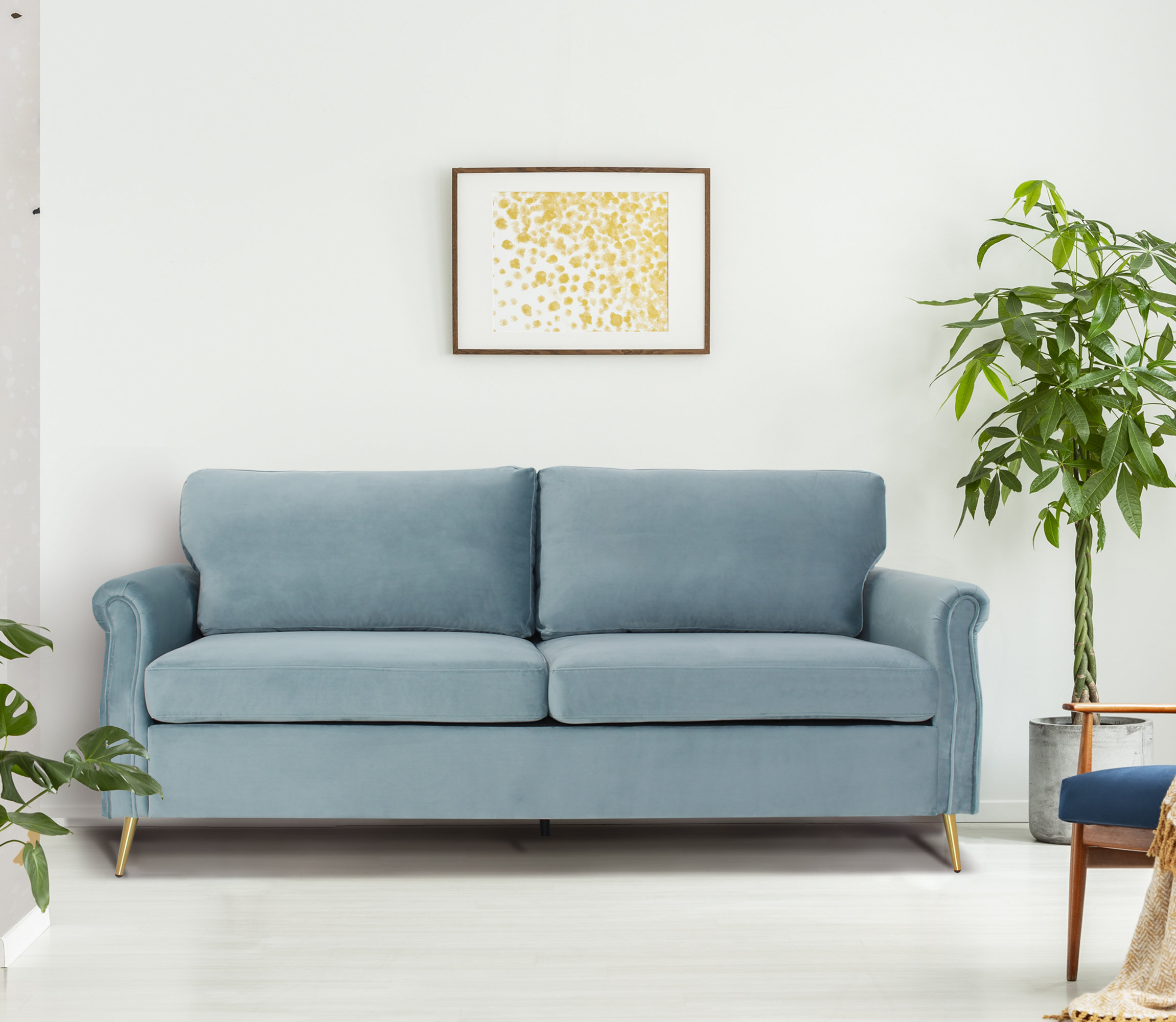 Dynette 78.7 Velvet Loveseat