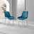 Areza High Gloss Extendable Dining Table Set with Luxury Velvet Dining Chairs-409289333-452263648