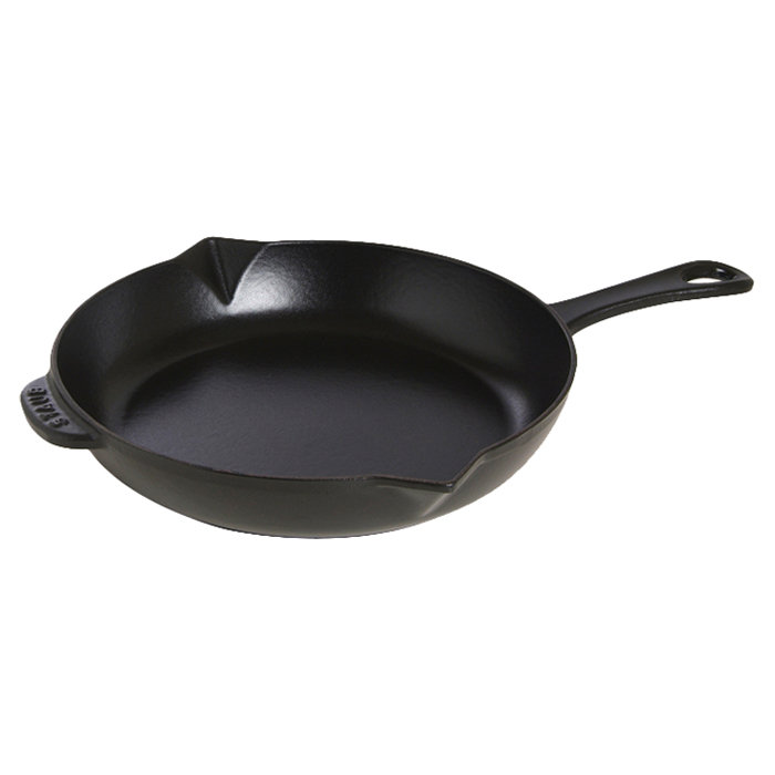 Staub Cast Iron 10-inch Fry Pan, Black Matte, 10"