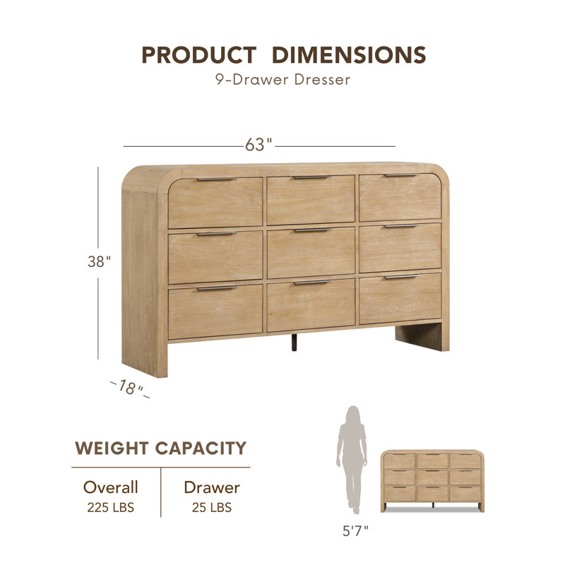 Beaucet 9-Drawer Dresser