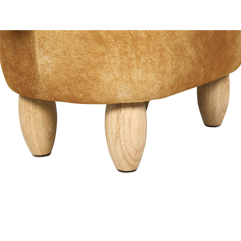 Gilcrease 74cm Wide Velvet Novelty Solid Colour Ottoman with Storage
