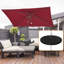 Plateau de table à parasol Outsunny de 20 po, plateau de table facile à installer, portatif rond pour piscine, plage, patio, terrasse, jardin