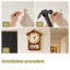Horloge murale brune en bois massif