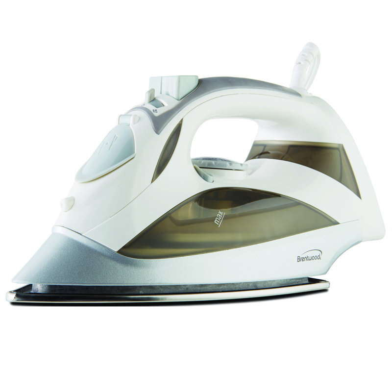 Brentwood Non Stick Soleplate Iron, White